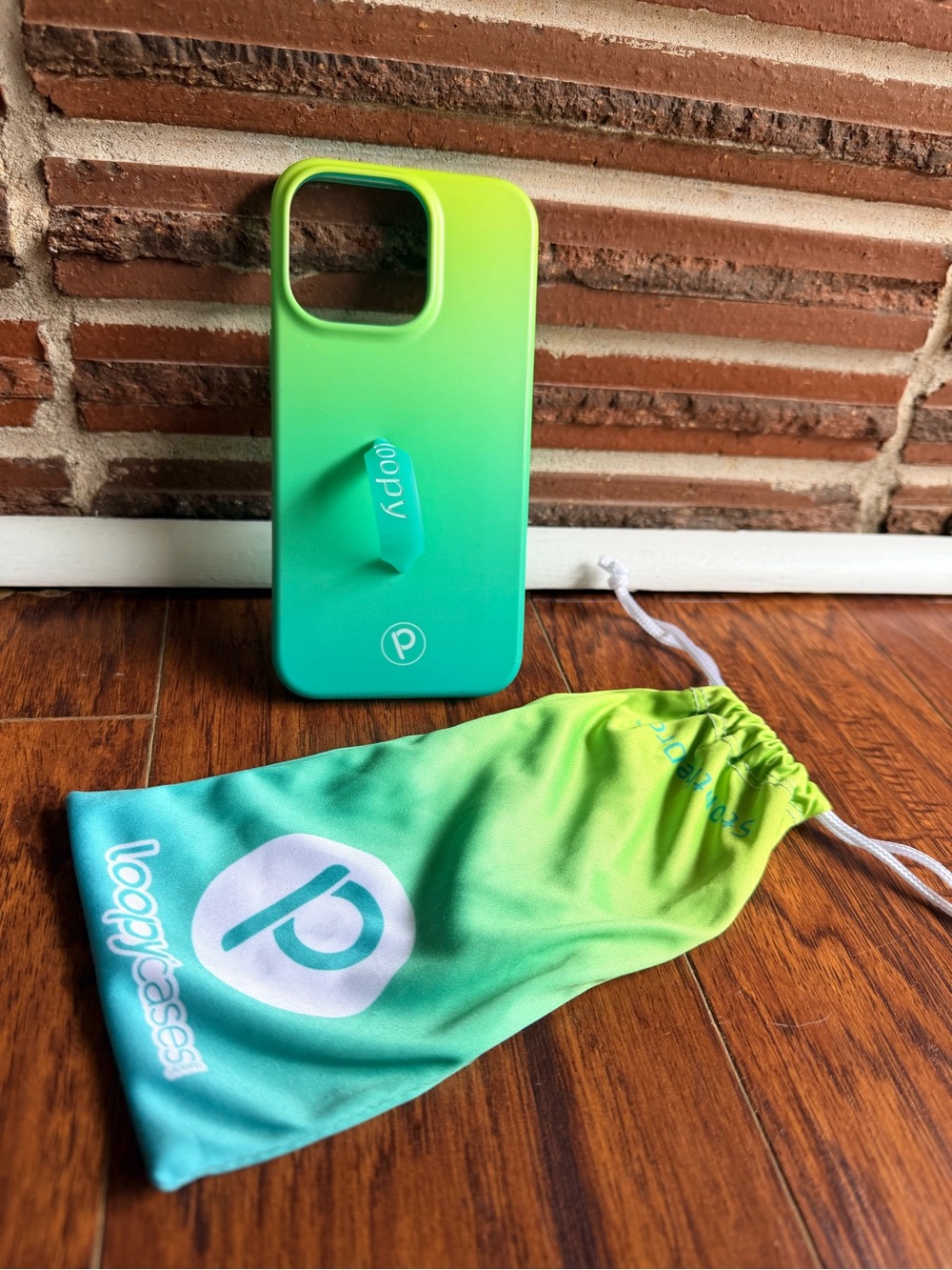 Loopy Case Neon Lime iPhone Case with Loop Strap 13 Pro Glows in the dark!